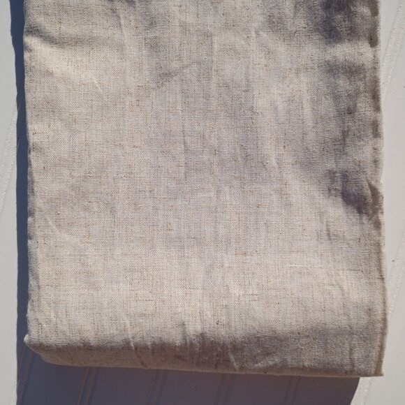 Linen Shower Curtain Beige Fabric 72 x 78 Classic Textured Farmhouse Country NEW - Picture 8 of 8